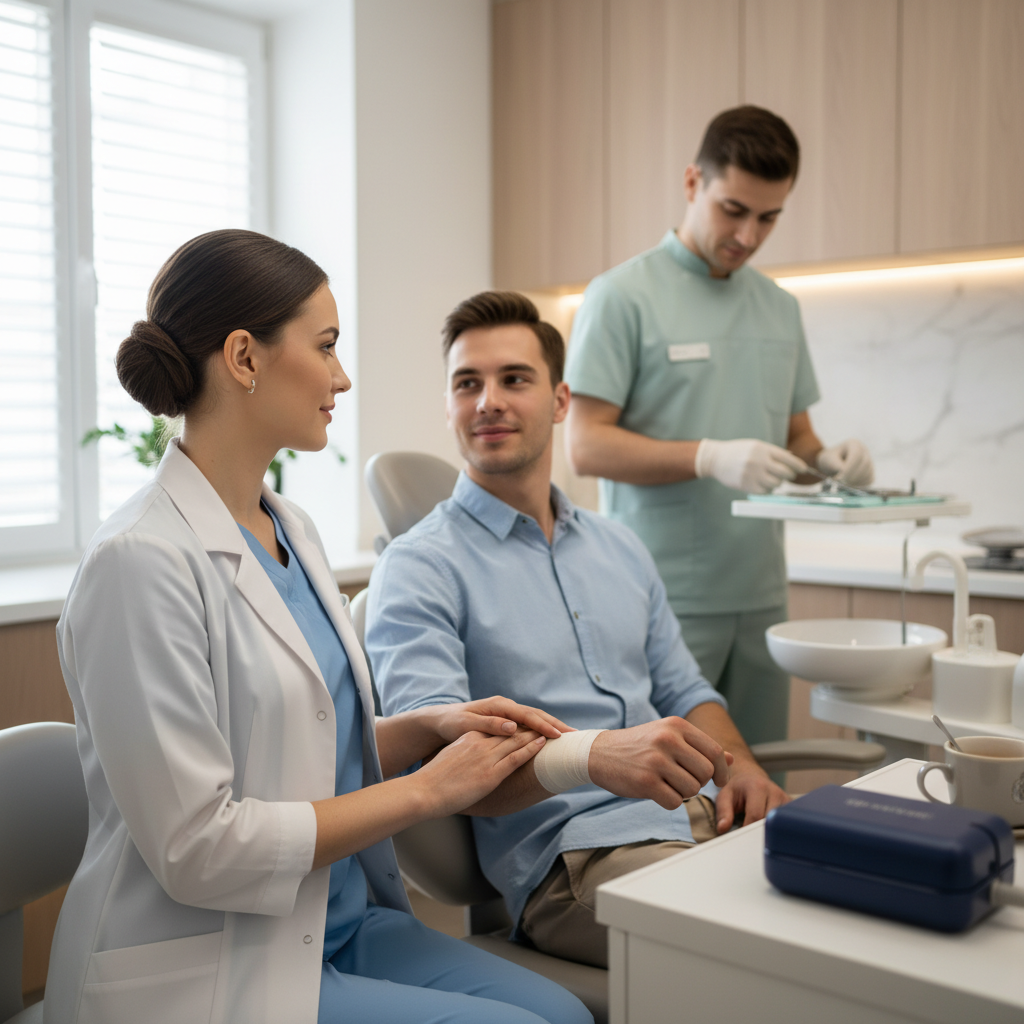 Ile czekać z jedzeniem po wypełnieniu światłoutwardzalnym?